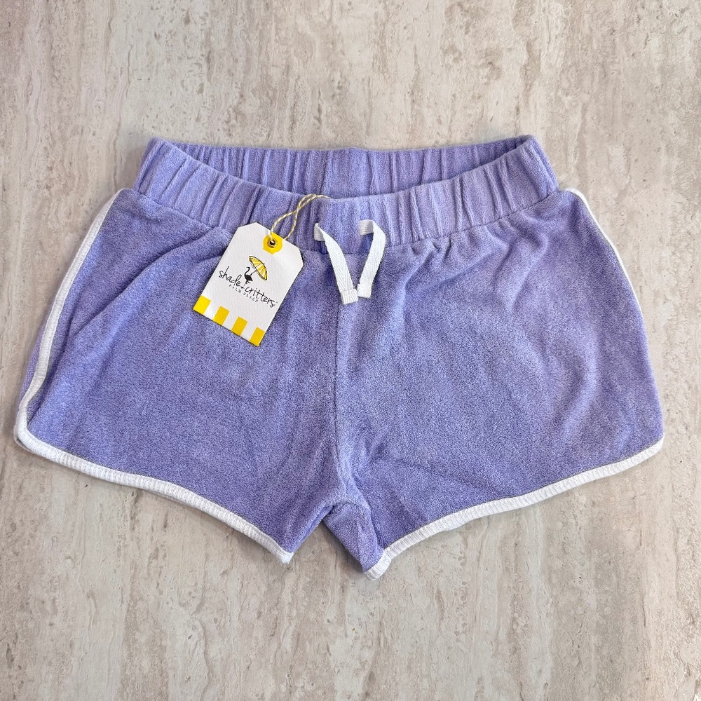 Shade Critters Youth Purple Terry Short XL(14)  NWT‎